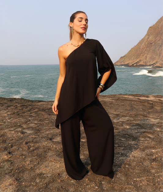 Blusa Bata Aimê Preta