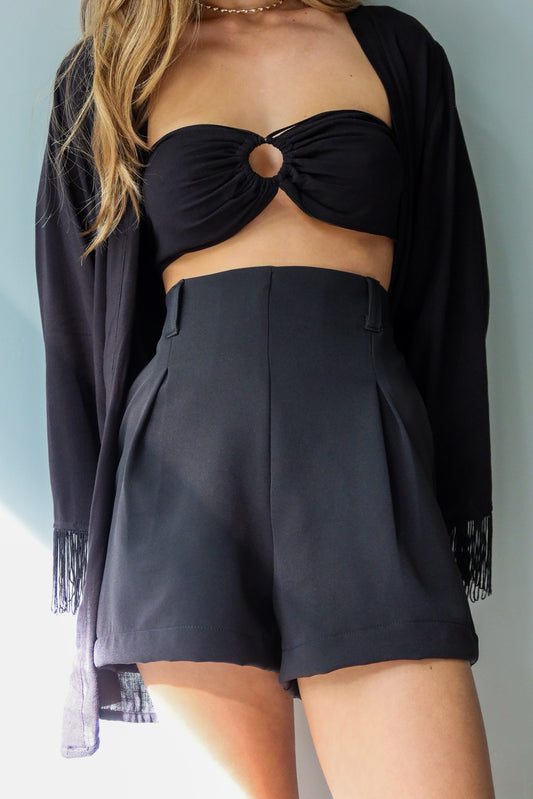 Short Alfaiataria Margot Preto