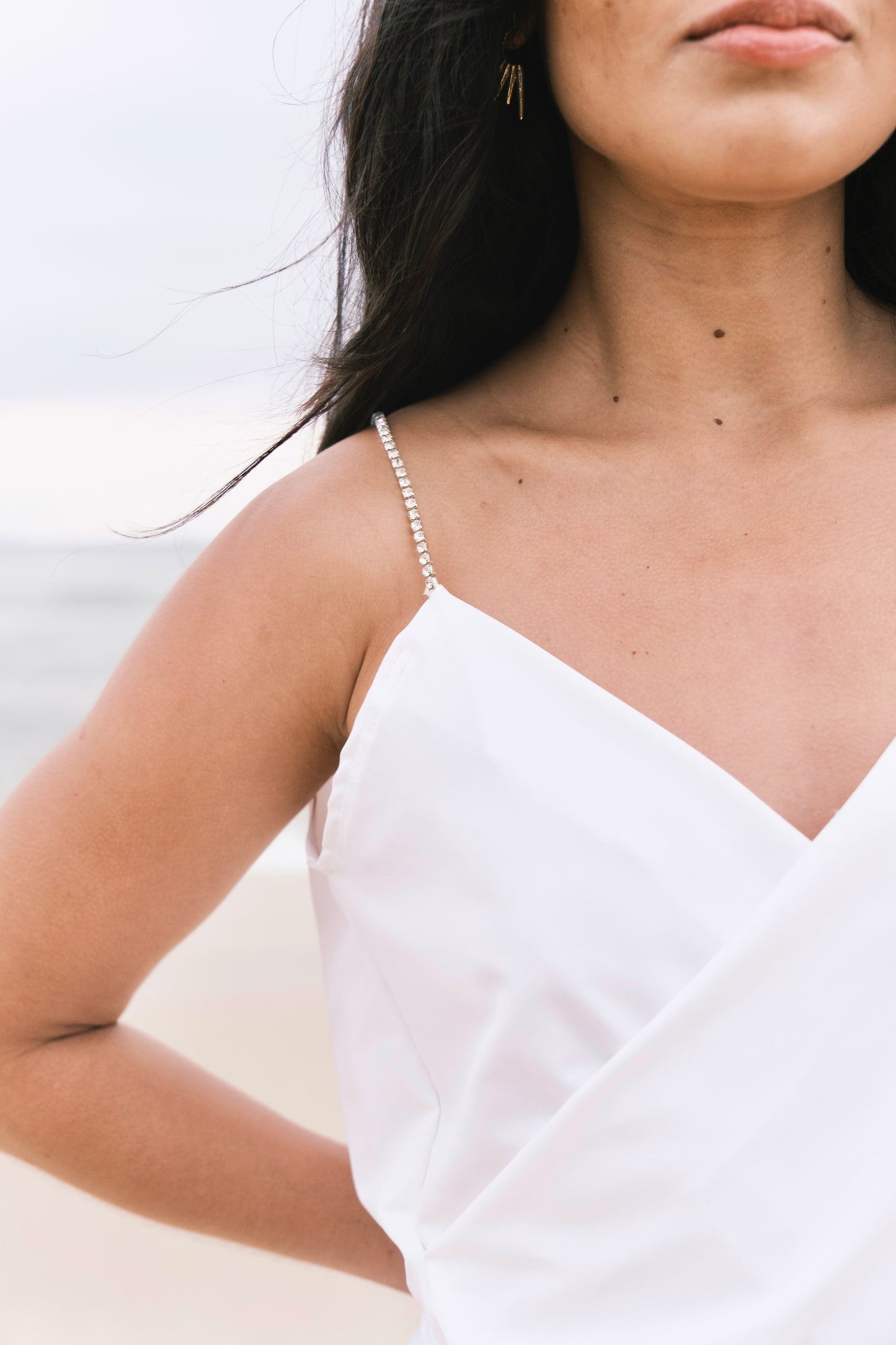 Blusa Strass Maitê Branca