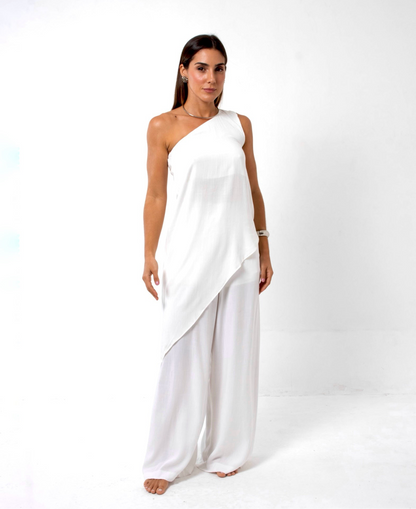Blusa Assimétrica Lia Off-White