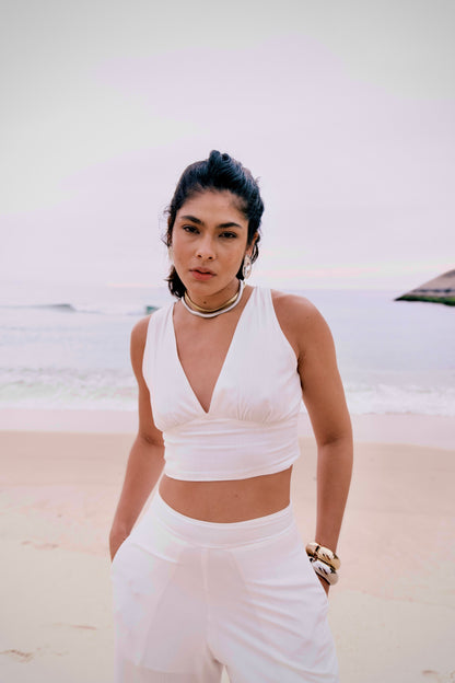 Cropped Aura Off-White
