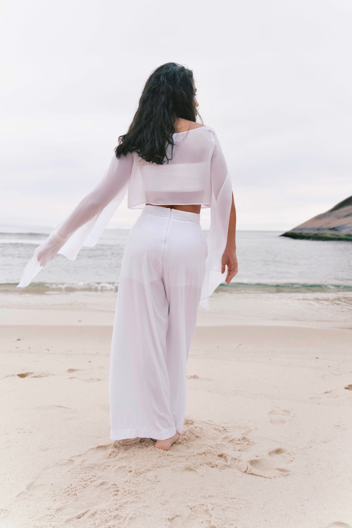 Blusa Cropped Eleonora Branca