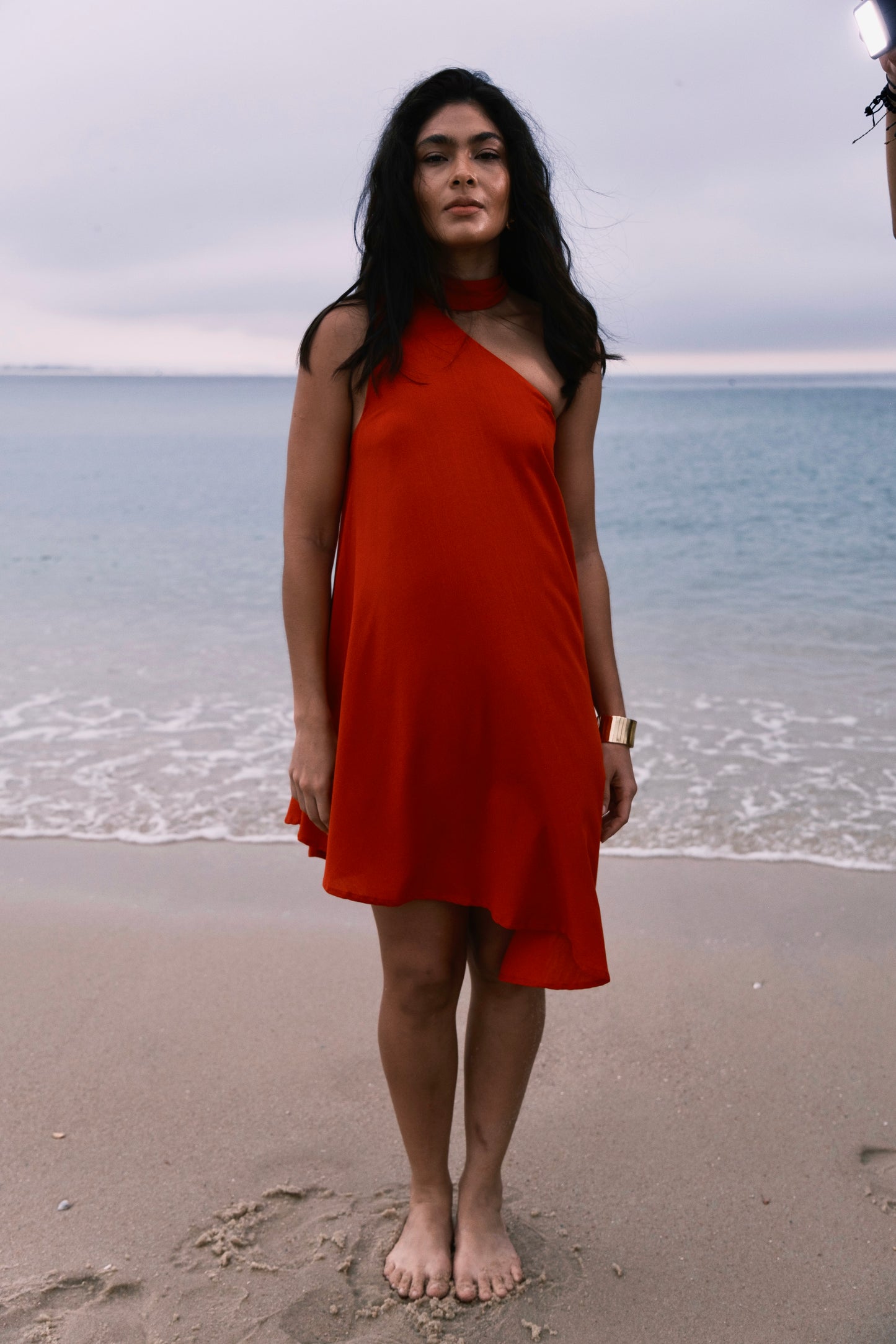 Vestido Isla Gola Removível Vermelho
