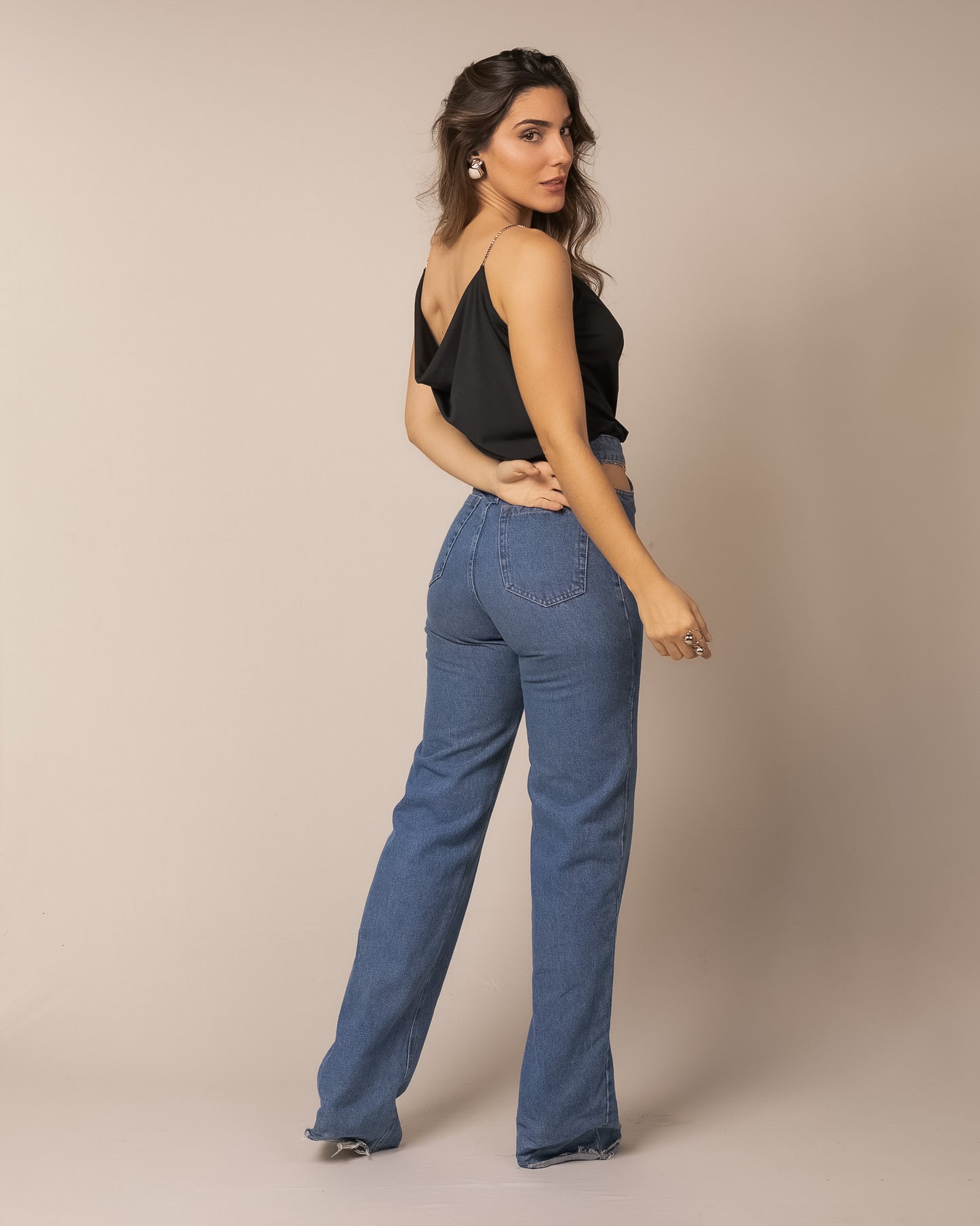 Blusa Strass Maitê Preta
