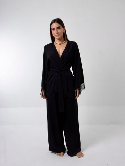 Kimono Aika Franjas Preto