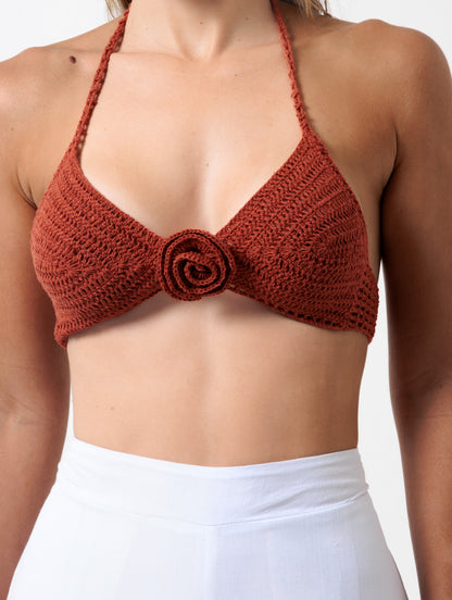 Cropped Handmade Brisa Terracota