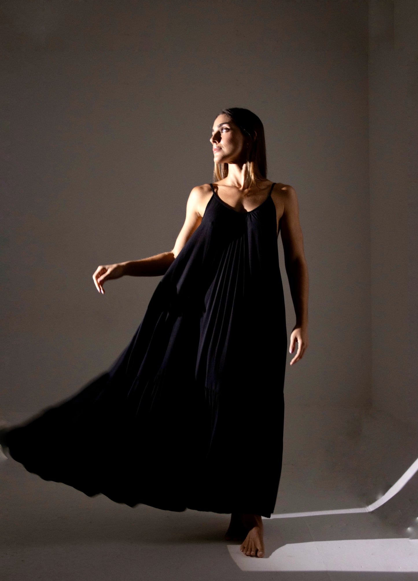 Vestido Longo Carmel Preto
