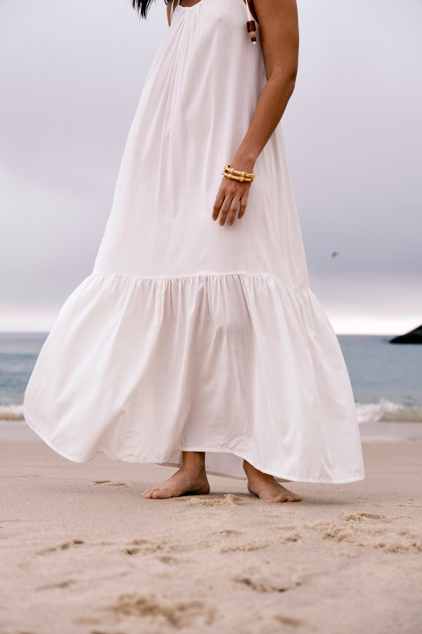 Vestido Longo Carmel Off-White