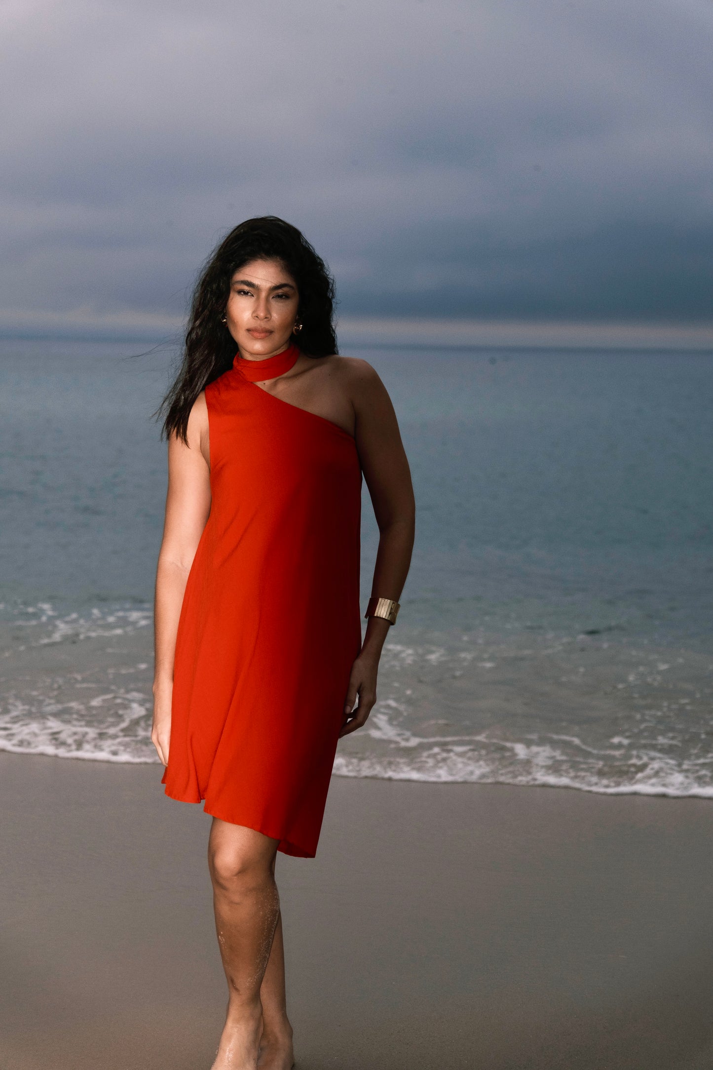 Vestido Isla Gola Removível Vermelho
