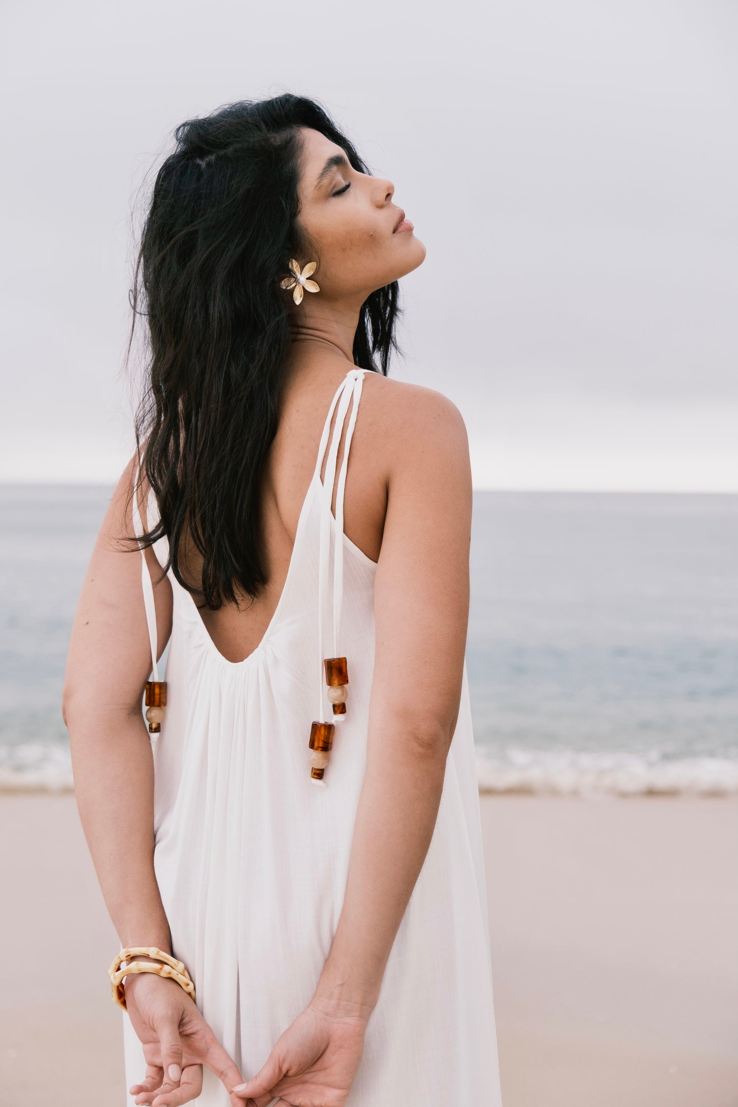 Vestido Longo Carmel Off-White