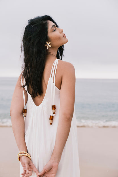 Vestido Longo Carmel Off-White