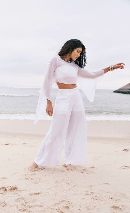Blusa Cropped Eleonora Branca