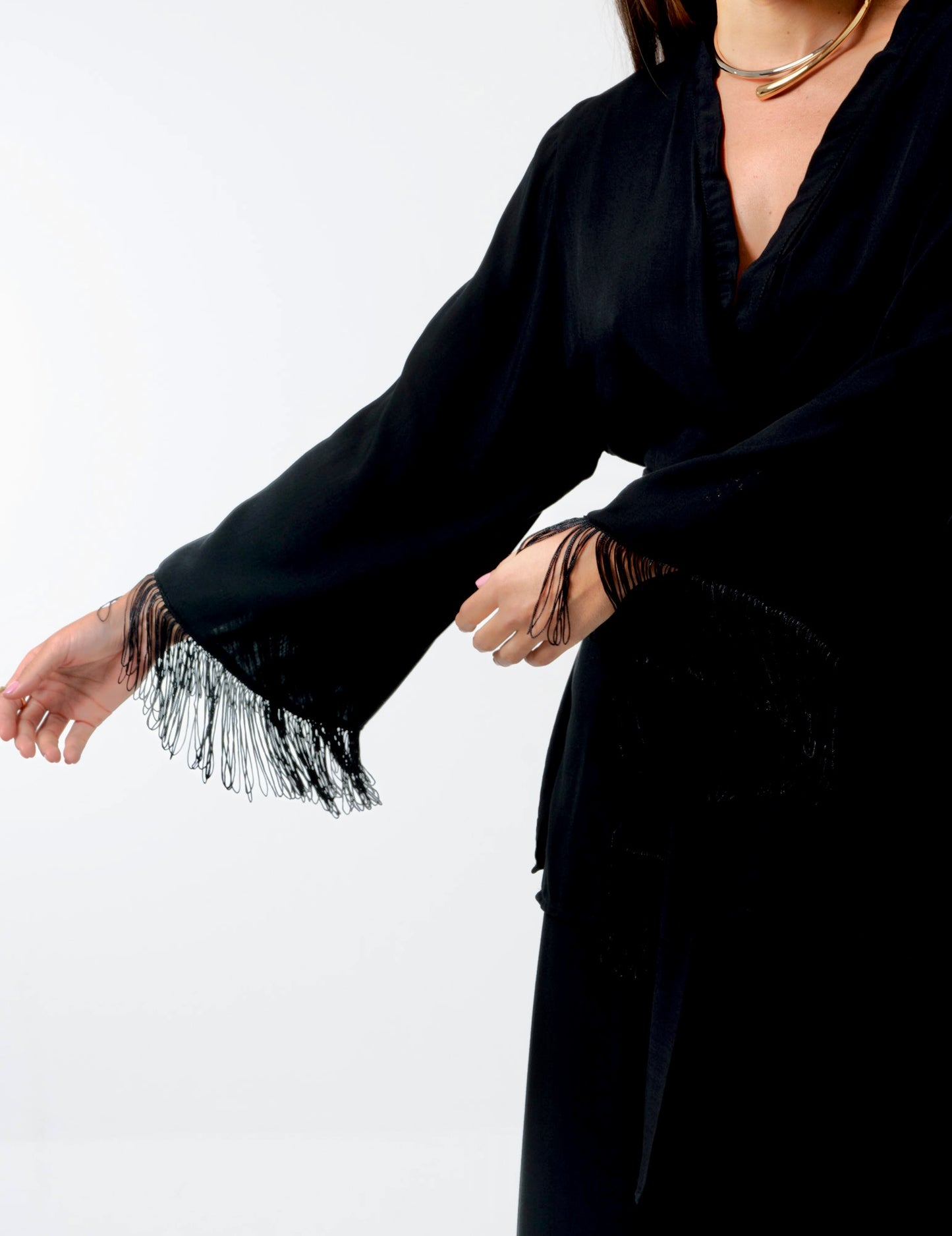 Kimono Aika Franjas Preto