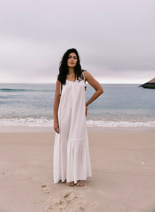 Vestido Longo Carmel Off-White