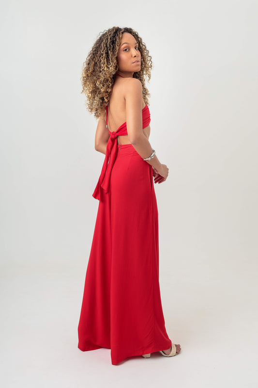Cropped Argola Vermelho